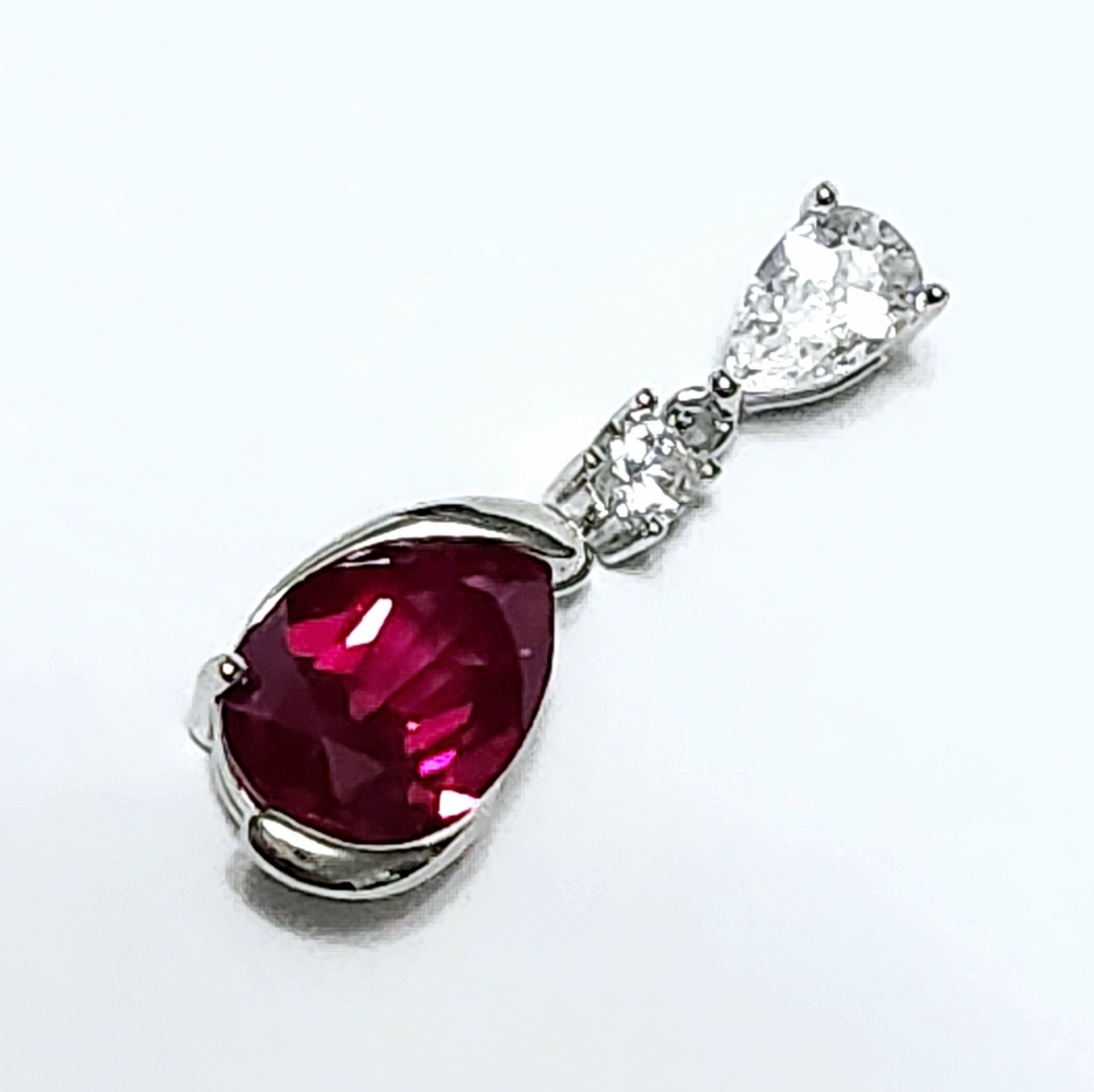 Silver RUBY Pendant 1.0" - Picture 7 of 7